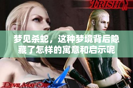 梦见杀蛇，这种梦境背后隐藏了怎样的寓意和启示呢