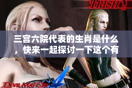三宫六院代表的生肖是什么，快来一起探讨一下这个有趣的话题吧！