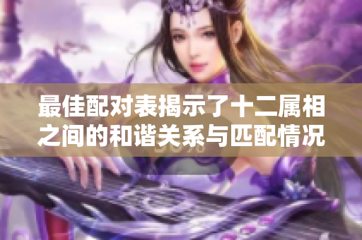 最佳配对表揭示了十二属相之间的和谐关系与匹配情况