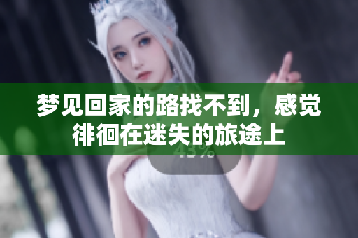 梦见回家的路找不到，感觉徘徊在迷失的旅途上